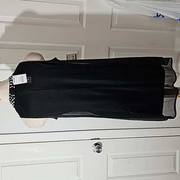 NIC AND‎ NASH, NWT, Black over lay. Pearl neck. Sleevless. WIMSIGOTH. Party - Picture 5 of 12